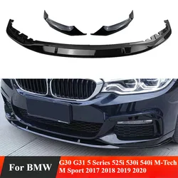 For BMW G30 G31 5 Series 525i 530i 540i M-Tech M Sport 2017 2018 2019 2020 Car Front Bumper Spoiler Lip Lower Splitter