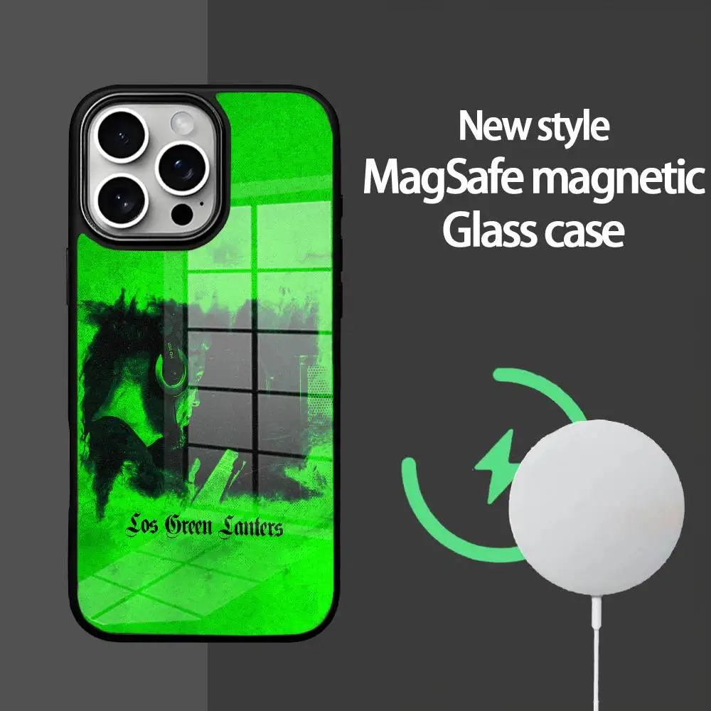 

Чехол для телефона Los Green Lanters JC Reyes для IPhone 16, 15, 14, 13, 12, 11 Pro Max Plus Mini Magsafe Mirror, беспроводной магнитный чехол