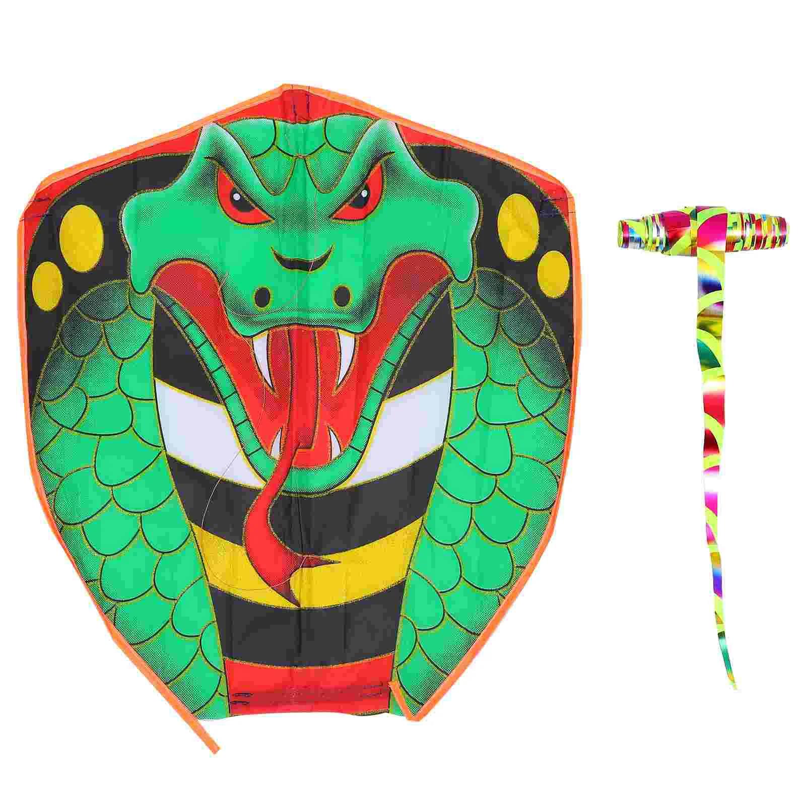 Bronzing Long Outdoor Kite?????? Toy Large Animal Modeling Manual Outdoor Beach Cloth Sports Child Ophidian