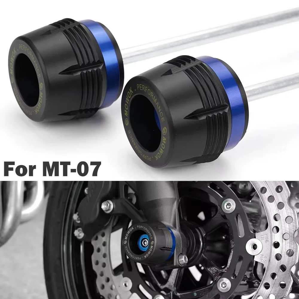 

For YAMAHA MT-07 FZ-07 2014-2024 XSR700 MT07 FZ07 Motorcycle Wheel Rear Front Axle Fork Crash Slider Protector