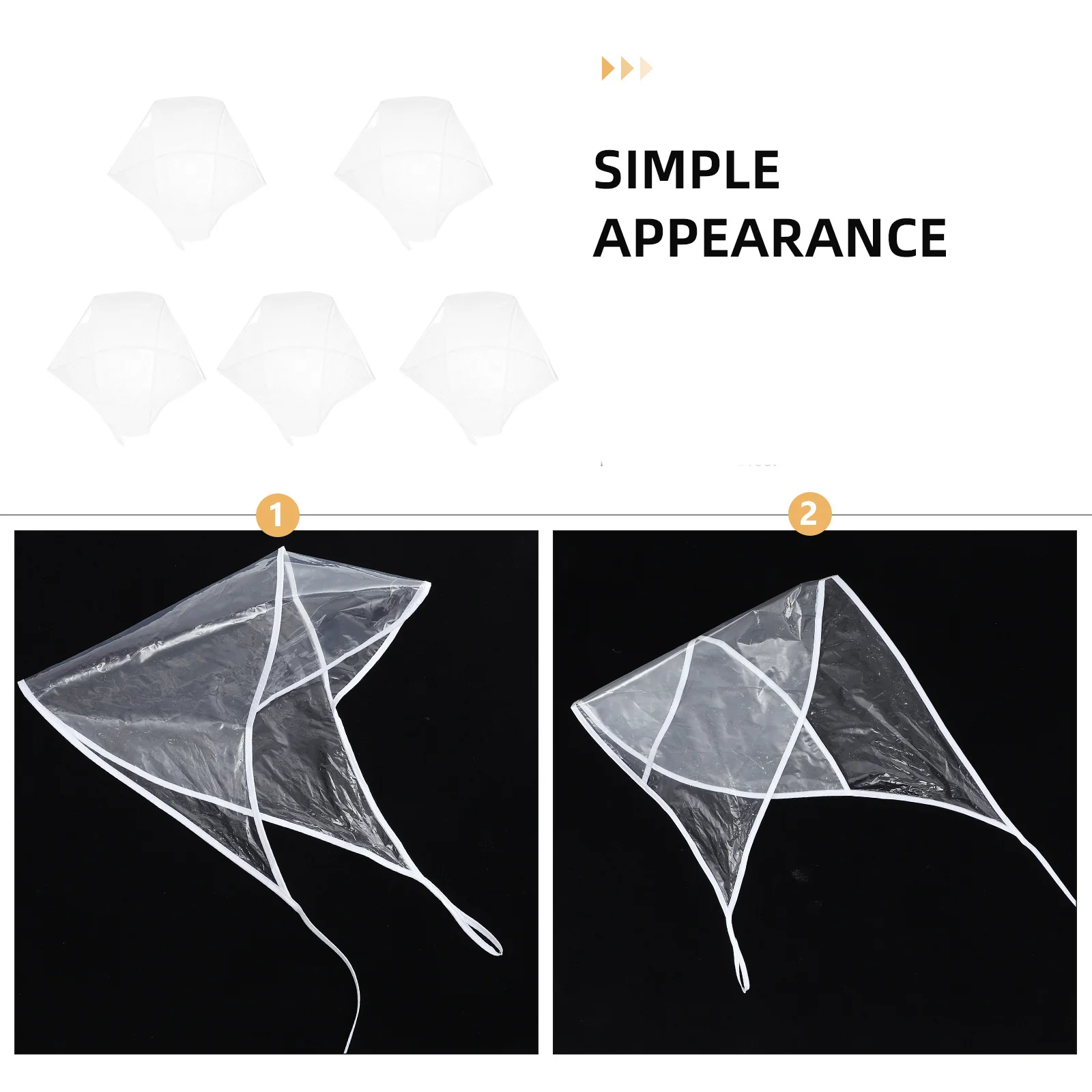 

5pcs Transparent Rain Bonnet Waterproof Windproof Plastic Hat For Hair Protection Portable Folding Rainproof Cap Sunscreen