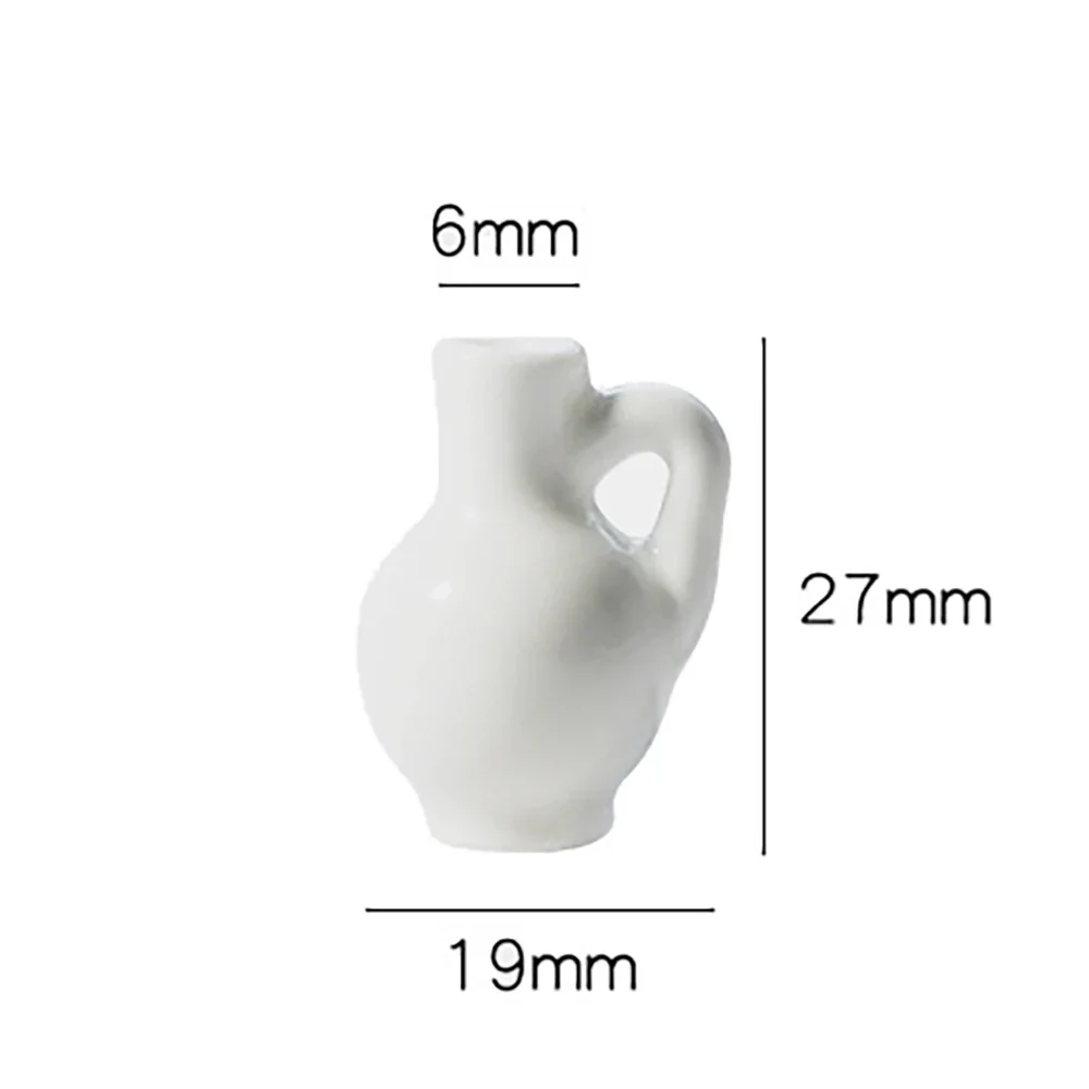 1Pcs 1/12 Puppenhaus Miniatur Keramik Blume Vase Mini Wasserkocher Modell Spielzeug für Puppe Haus Zubehör Dekoration OB11 bjd