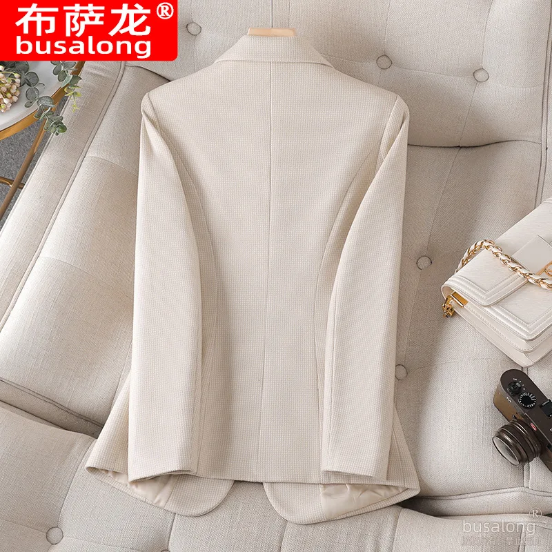 Nieuwe Stijlvolle Mode Pak Casual Dames Lange Mouw Professionele Blazer Formele Jas Werkkleding8832