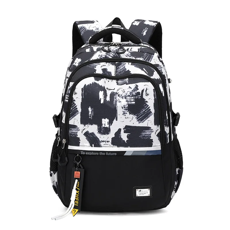 Graffiti School Bags for Teenage Boys High Middle School Students Schoolbag Outdoor Travel backpack Big Student Laptop Backpack