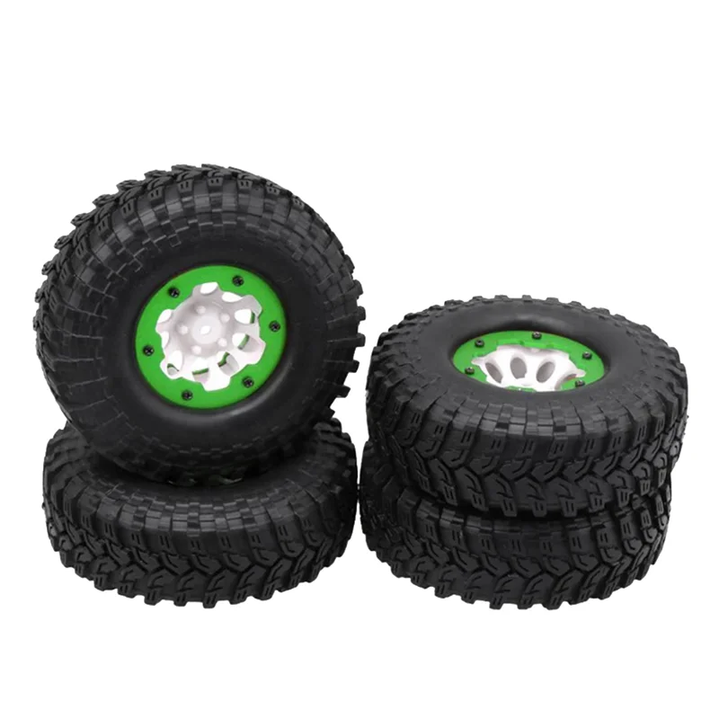 

4 PCS SCX10 AX10 Inflatable 114mm 1.9 Inch Pneumatic Beadlock Tire Wheel for 1/10 RC Crawler Truck Wraith SCX10,White