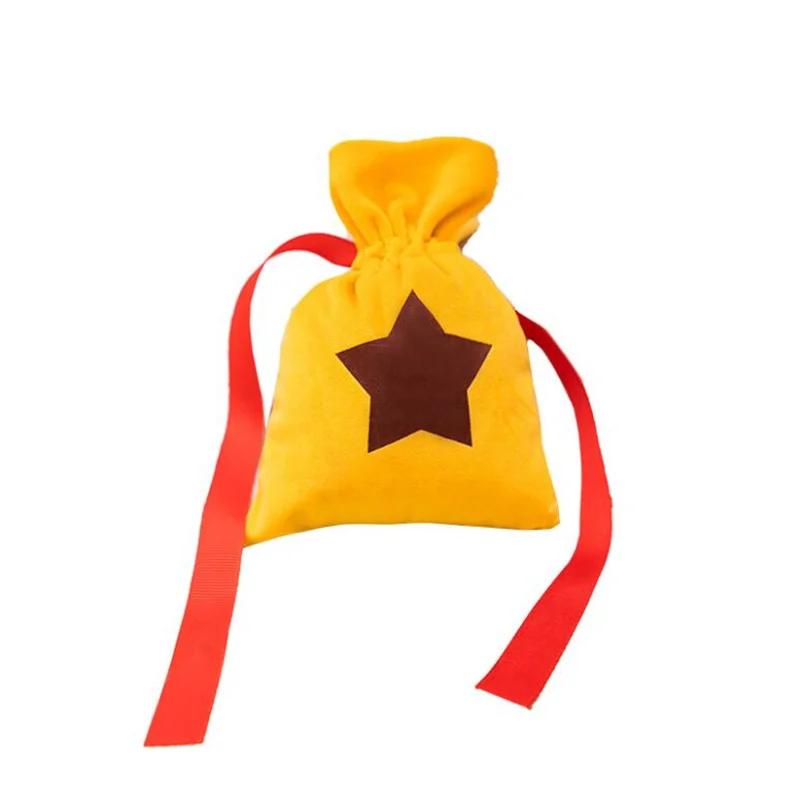 Game Animal Crossing New Horizons Cosplay Costumes Adult Unisex Short Plush Coin Purse Drawstring Bag Prop Xmas Gift 