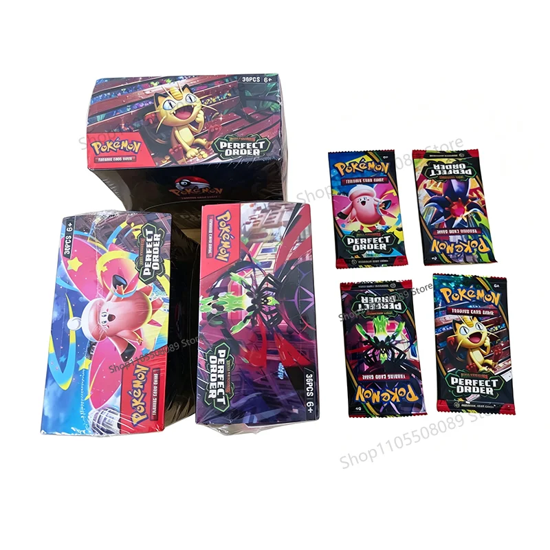 

MEGA EVOLUTION Perfect Order 360Pcs Pokemon Scarlet Violet Prismatic Evolutions English Booster Battle Transaction Card Pokemon