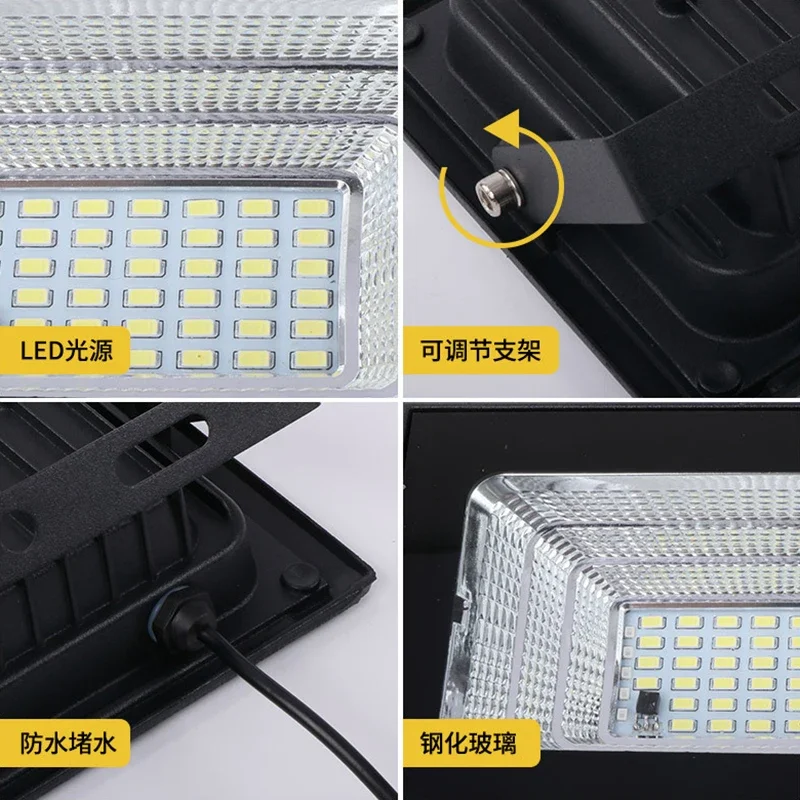 Lampu tenaga Surya โคมไฟถนนแบบเหนี่ยวนำสำหรับสวนกลางแจ้งในบ้านโคมไฟ LED ไฟถนนที่มีความสว่างสูงติดผนัง