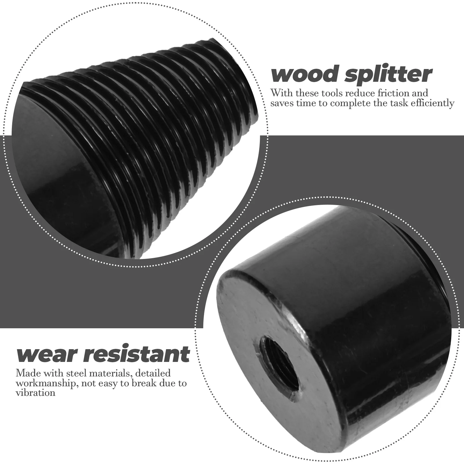 

Electric Hammer Impact Drill Bit Set 45 Steel Firewood Splitter Masonry Wood Metal Cones Splitting Tools Gardening Accessories