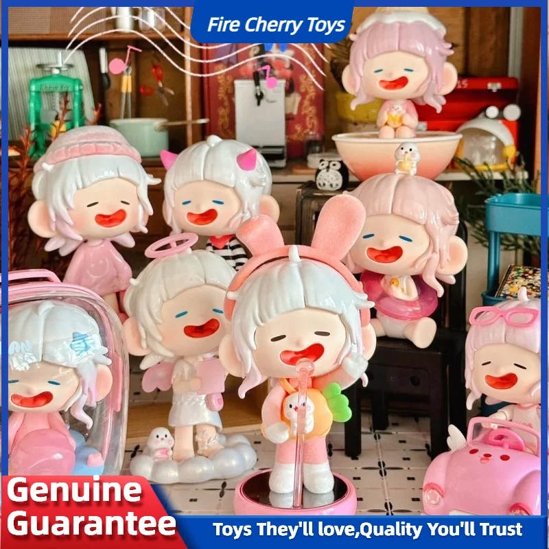 

Genuine Llan Pink Dream Series Blind Box Anime Action Figure Cute Doll Peripheral Girl Birthday Surprise Gift Figurine Ornament