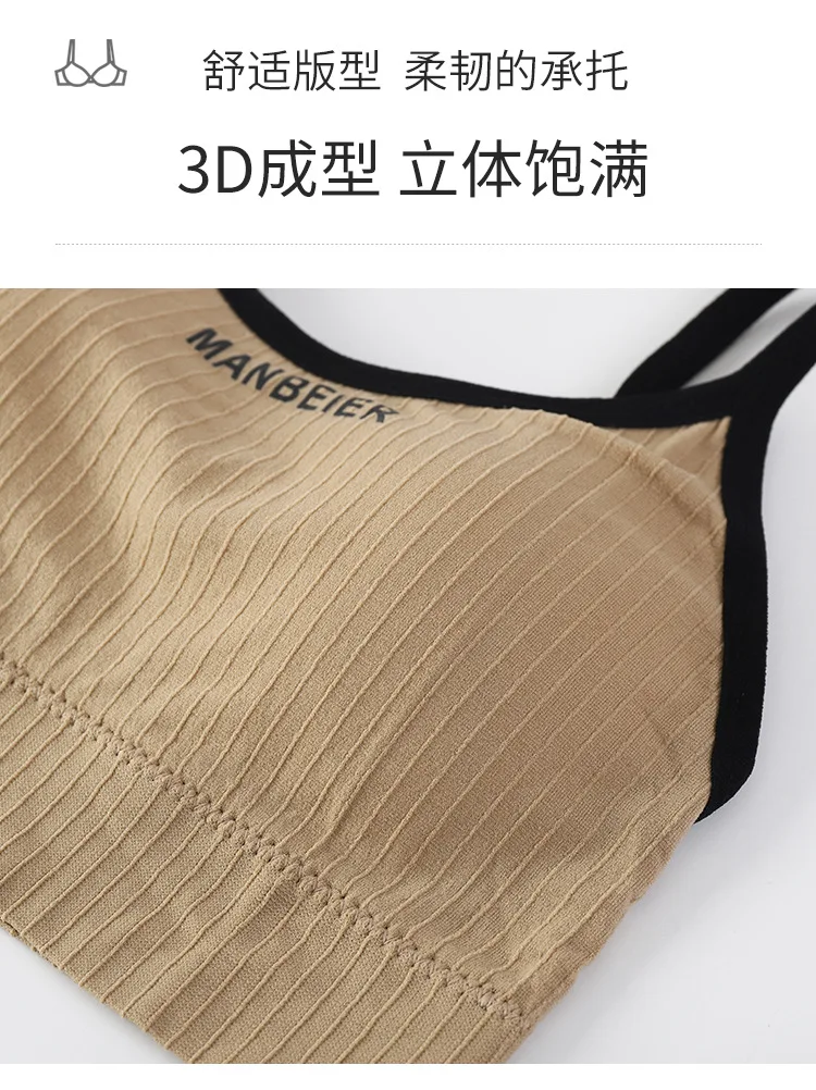 Neue Sport-Bh Für Frauen Gym Sexy Crop Top Bh Frauen Baumwolle Unterwäsche Weichen Komfort Rohr Tops Weibliche Büstenhalter Tops Für Mädchen – Detail 5