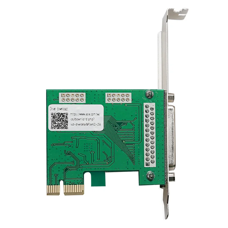 Scheda di espansione porta parallela Diewu PCIe1X da 2 pezzi DP25 Scheda parallela PCIe maschio con chip AX99100