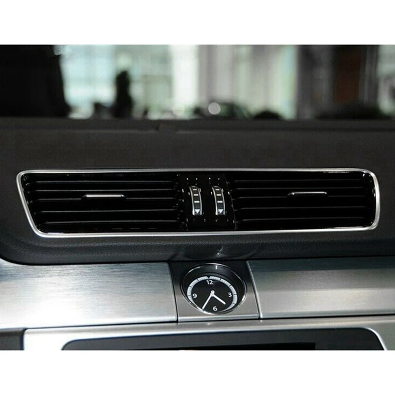 LHD Car Chrome Black Central Dashboard Air Out Vents For VW Passat B6 B7 CC Spare Parts Parts 3AD819728A