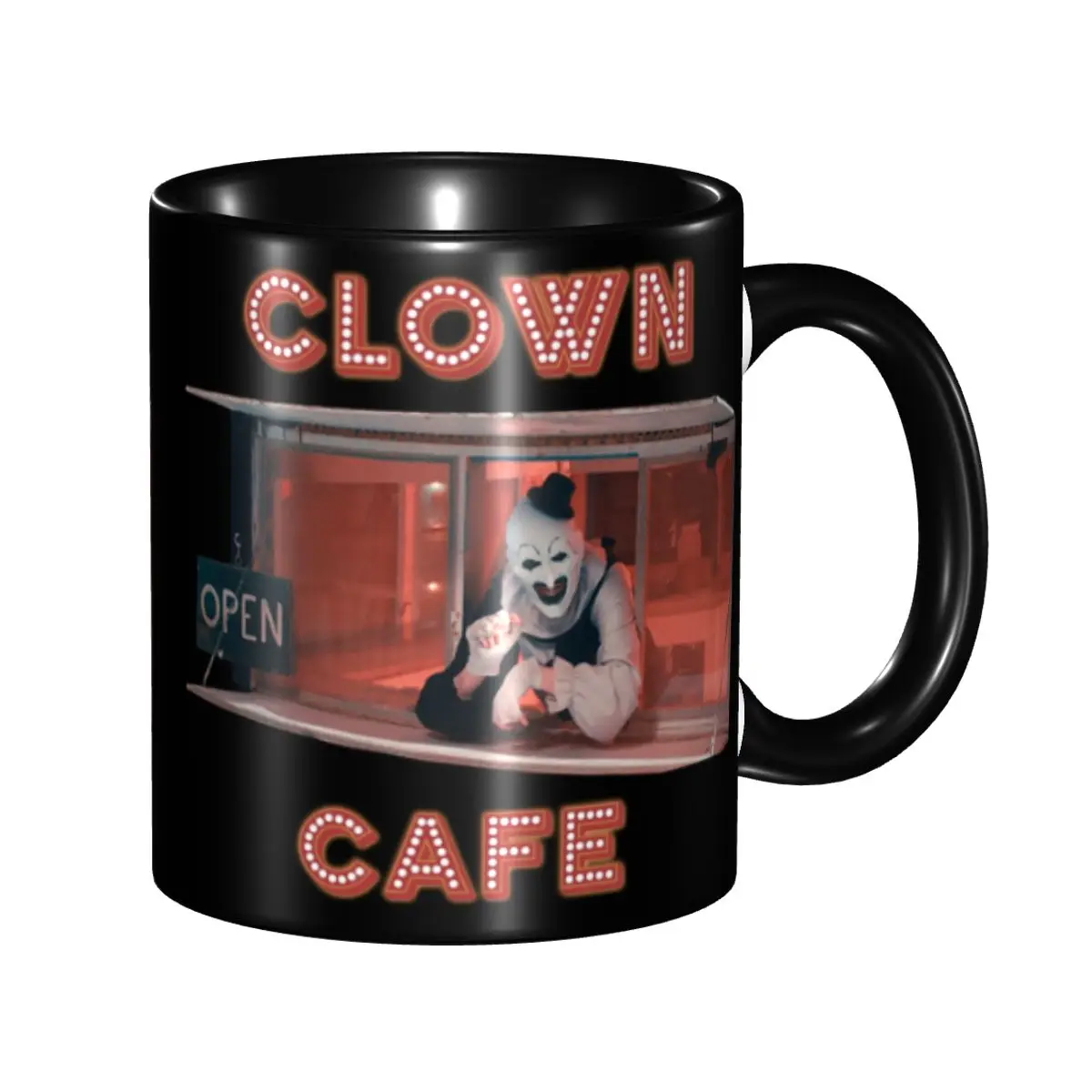 Custom Terrifier Clown Cafe Mug DIY Ceramic Milk Tea Coffee Cups