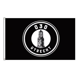 FLAGCORE 3X5Fts UTRECHT Black Flag