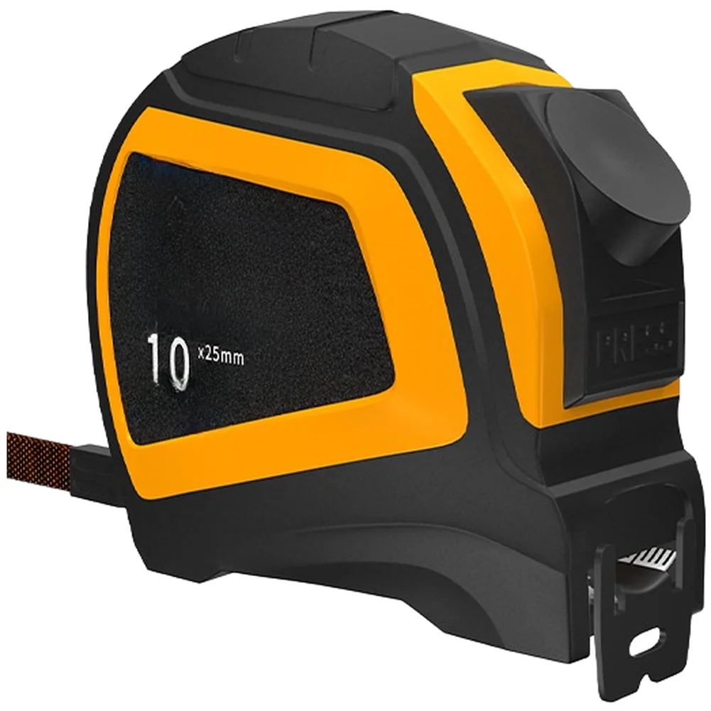 1pc Self Locking Tape Measure 10mx25mm Ruler Metric/Inch Tape Ruler Retractable Anti-Slip Steel Tape Measure Measuring Tool