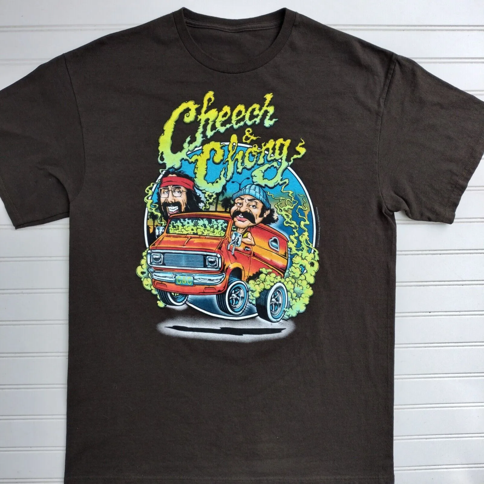 

Футболка Cheech And Chong Smoking Van из хлопка для взрослых 8D548