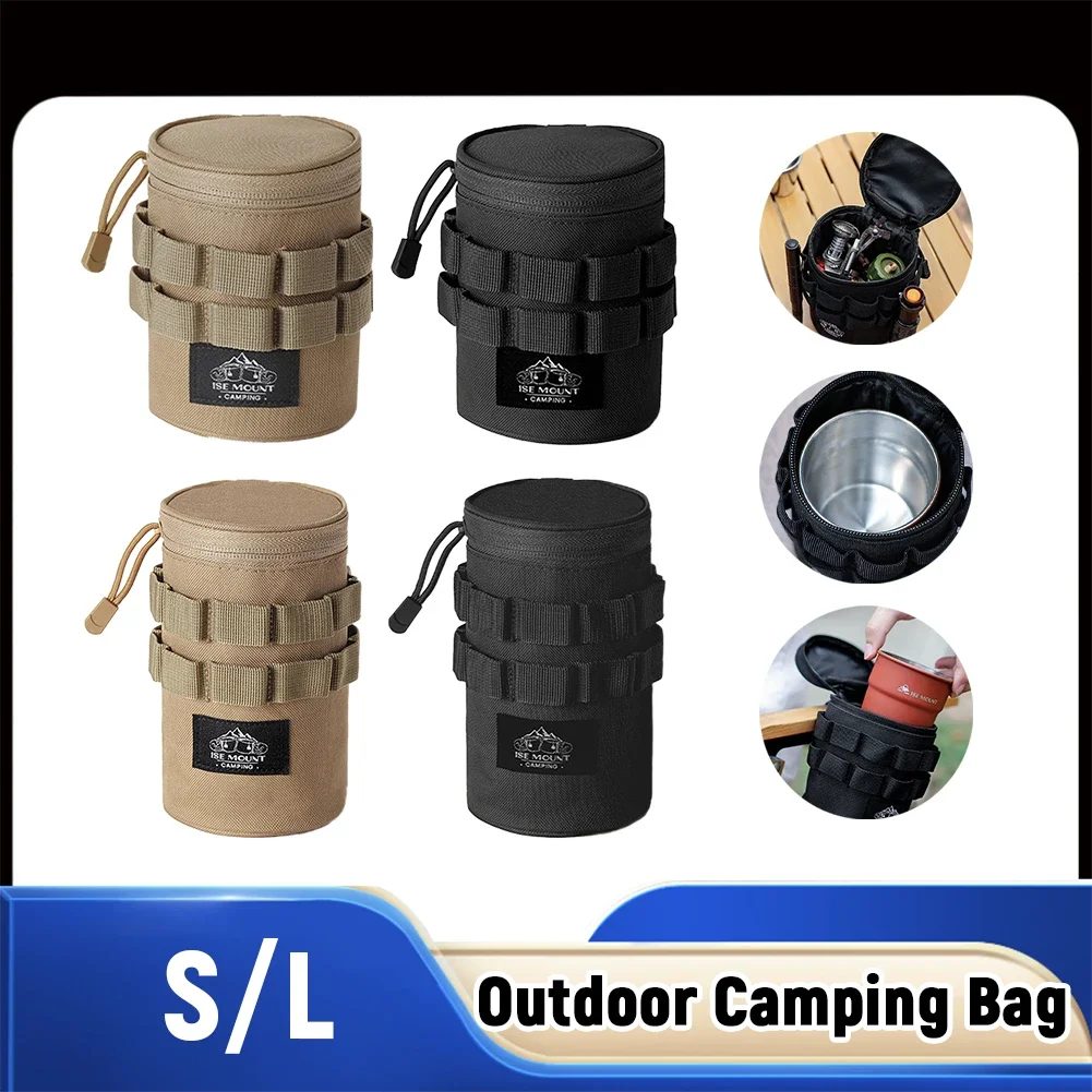 Outdoor-Campingtasche, leichte Reise-Aufbewahrungstasche mit hängenden Löchern, Aufbewahrungstasche für Kleinigkeiten mit Griff, Camping-Zubehör
