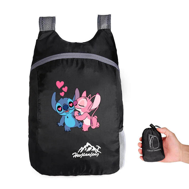 Disney Lilo &Stitch Unisex Portable Backpack Lightweight Storage Travel Bag Outdoor Sports Cycling  Backpack Folding Backpacks