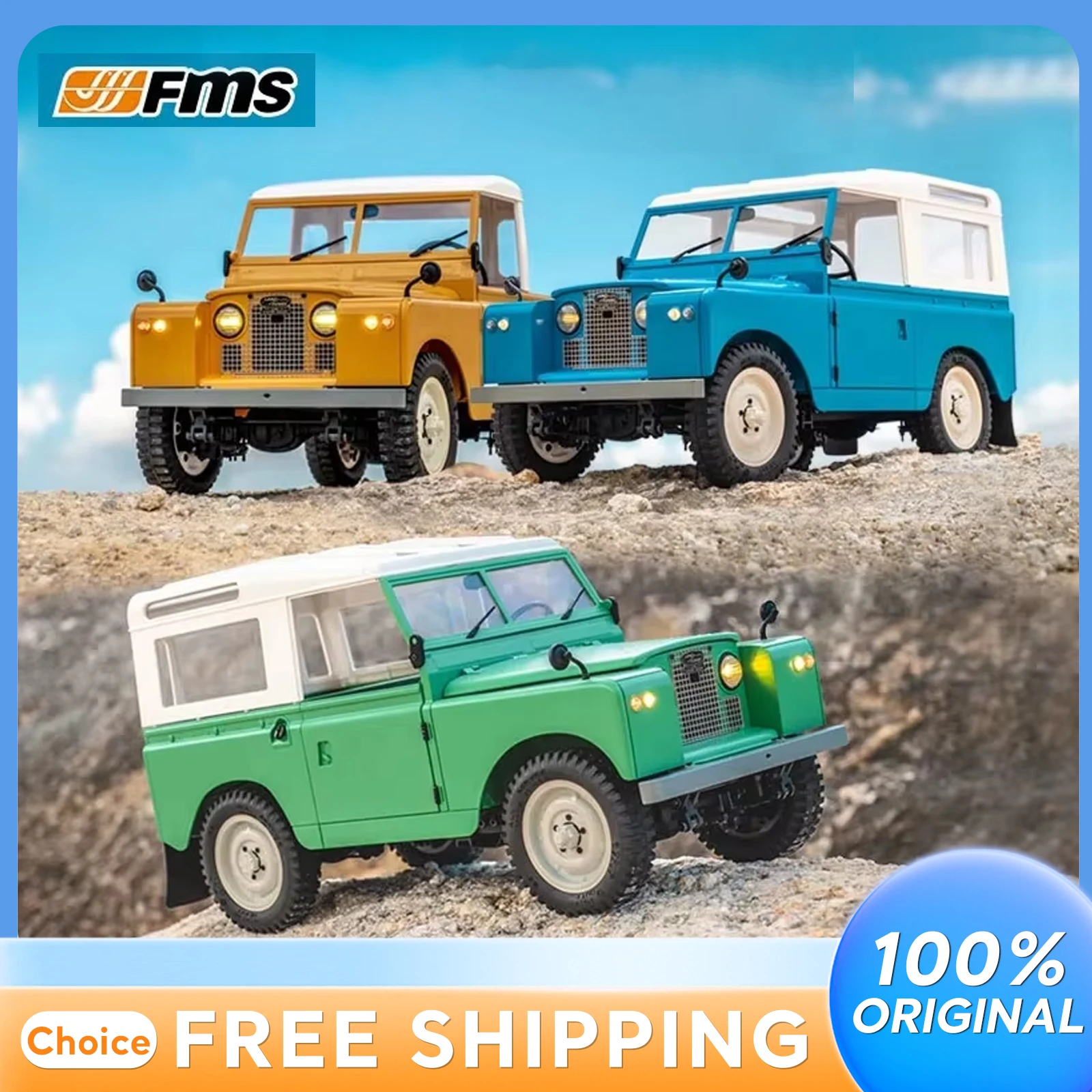 

FMS 1:12 Scale RC Remote Controlled Car Four-Wheel Drive Electric Model Toy Collectible Gift for Children And Hobbyists