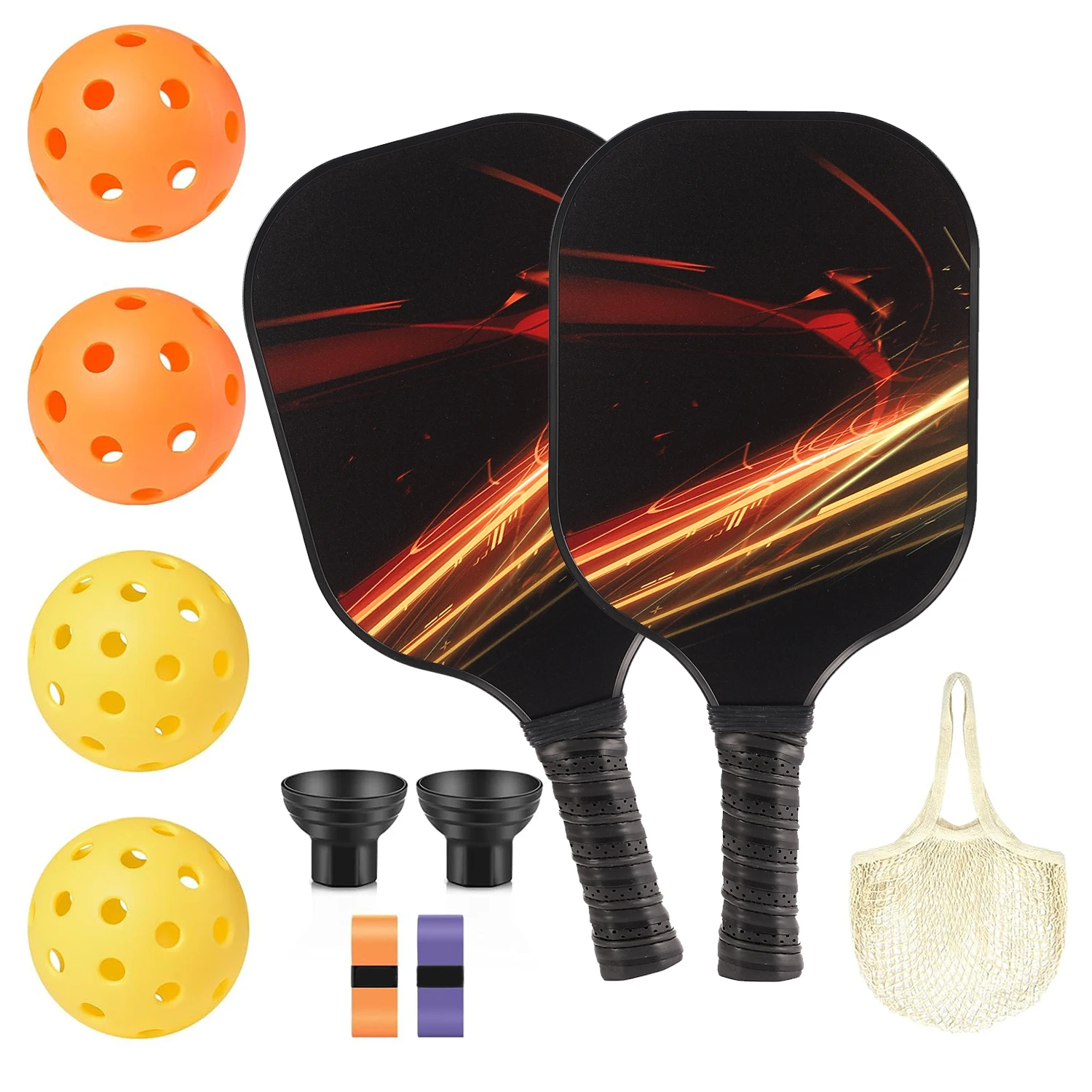 Pickleball Paddles USAPA Approved Graphite Pickleball Set Rackets Beach Tennis Sports Outdoor Pickleball Racquet Cricket Ball