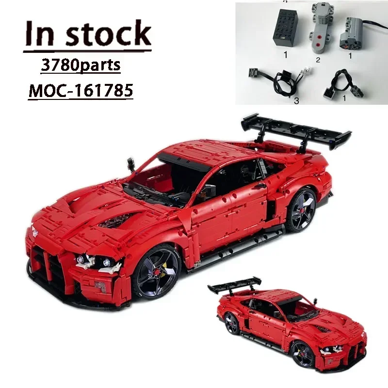 

Известный дизайнер, новый MOC-161785 Super Racing M4 GT3, классический спортивный автомобиль 3780 шт., масштаб 1:8, гоночный строительный блок, игрушка для мальчиков, игрушки «сделай сам»
