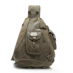 Bolso de hombro de lona para hombre, bolsa de pecho impermeable de alta calidad, bandolera de viaje informal, nuevo