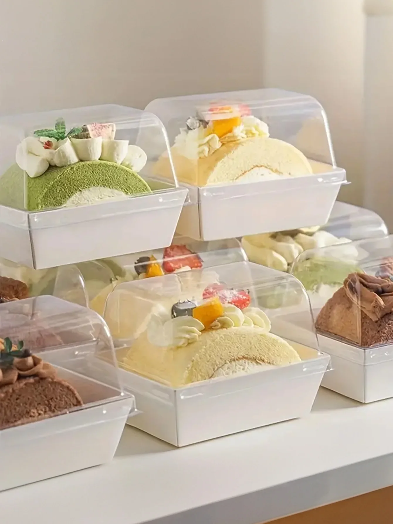 Cake packing, bento box, tiramisu, dessert, disposable small box, hamburger, carton baking