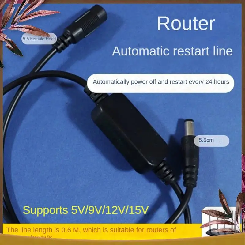 AB59-Routing Timer Reset Tool DC Power Timing Fiber Modem Router DC Power Manager 1 PCS White