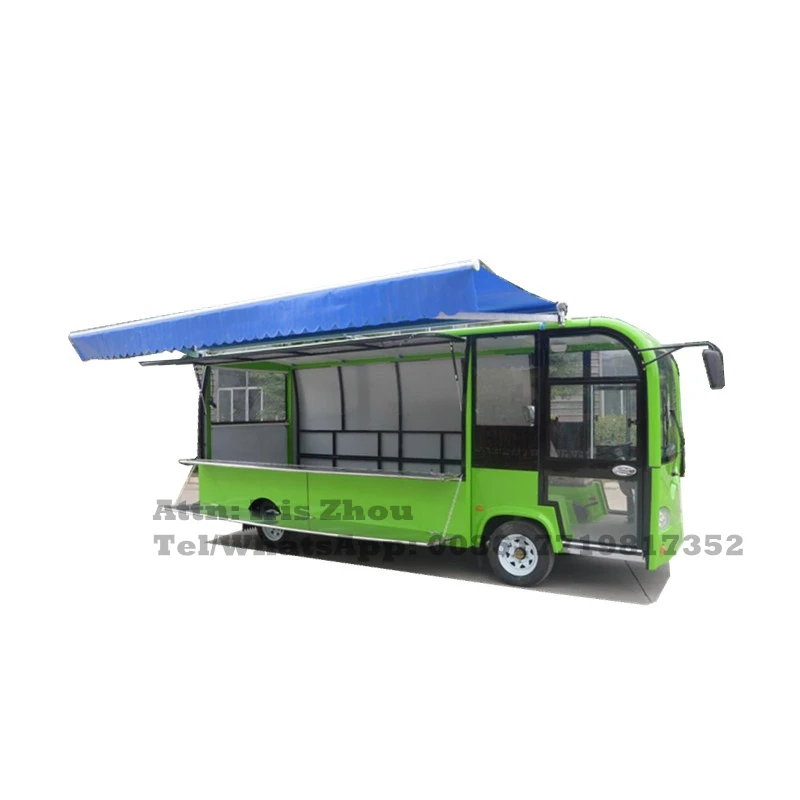 Customized Electric Mobile Food Truck Catering Trailer With High Power Bubble Tea Coffee Bar Food Cart For Sale