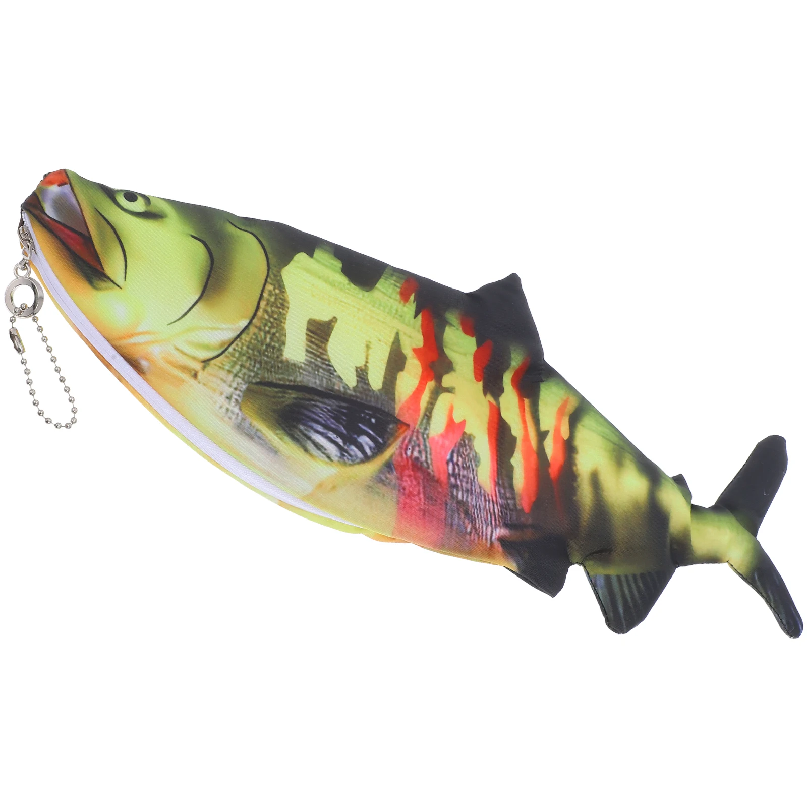 

Realistic Fish Shaped Pencil Case Fishmouth Design Spacious Polyester Coin Bag School Supplies Teens Kids