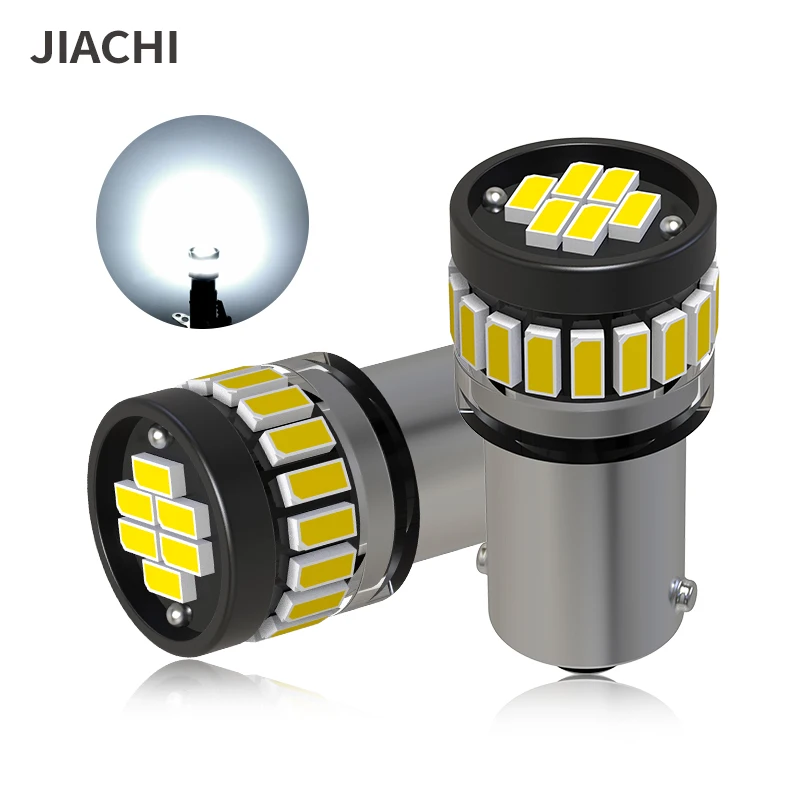 

JIA CHI 100x BA9S BAX9S Led Bulb 3014 24 Chips DC12V DC12-24V 6500K White for Indicator Width Lights