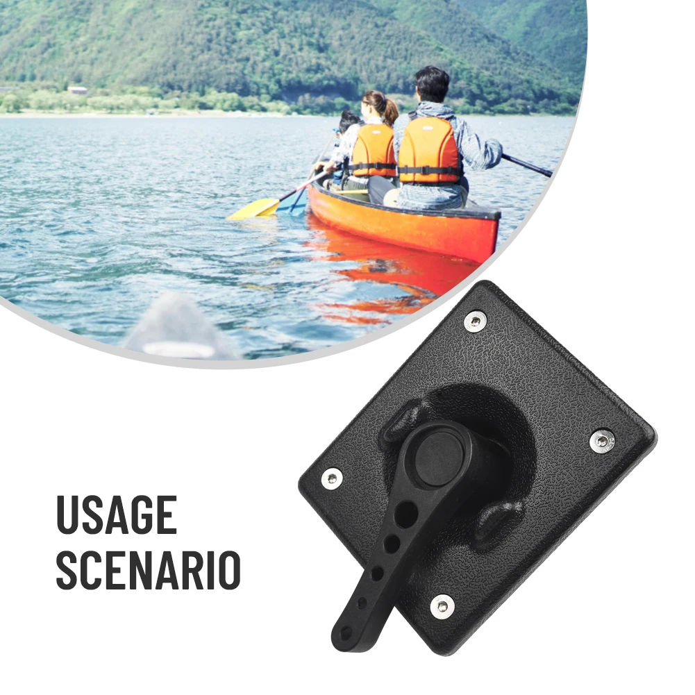 

Upgrade Your Kayak Canoe with This Durable Rudder Control Parts Kit with Ergonomic Handle and Sturdy Square Base