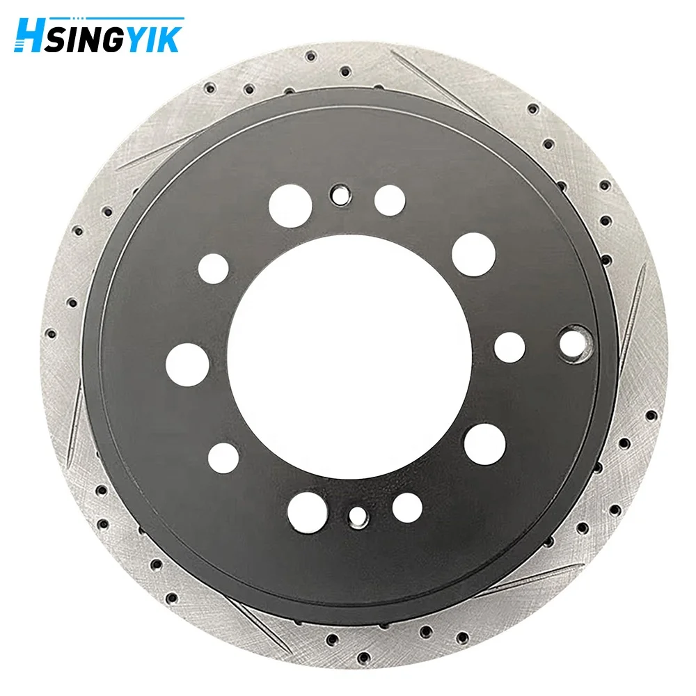 

Hsingyik Rear Brake Disc Rotor for Toyota Land Cruiser Prado 100 Lexus GX400 GX460 LX450 LX470 LX570 LX600 42431-60290 345X18MM