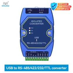 CH340 Optical Isolated Industrial Converter COJXU E810-U15C USB to RS485/RS232/TTL Converter With Type-C Interface DC4.5~5.5V