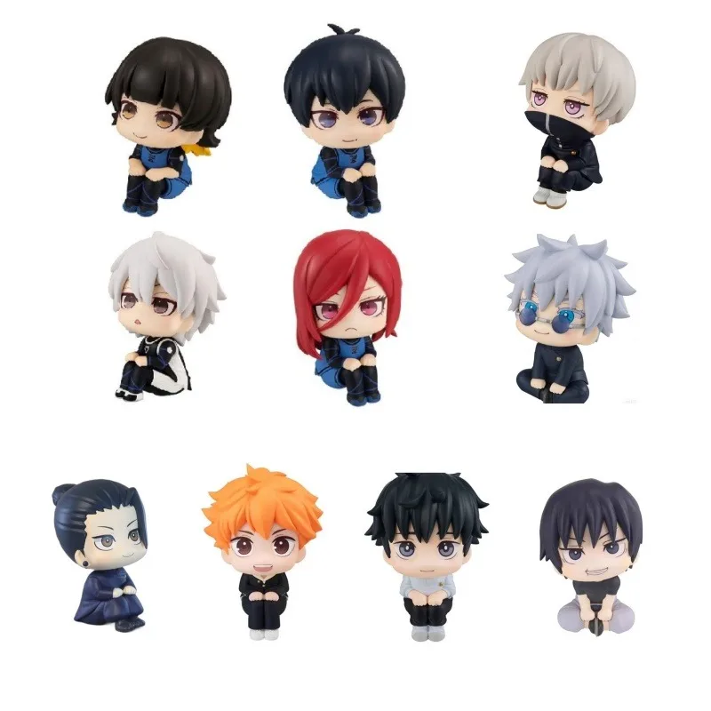 

New 12 Types 9-11cm Jujutsu Kaisen look up Xia Youjie figure looking up and sitting in his palm animation ornament model