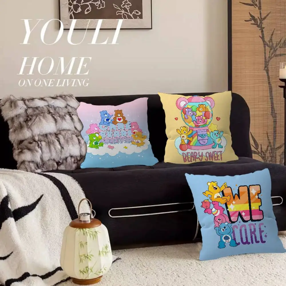 C-Care B-Bears Cute Pillow Anime Pillow Sofa Bed Head Pillow Cover Cushion Cover 45x45 cm Fashion