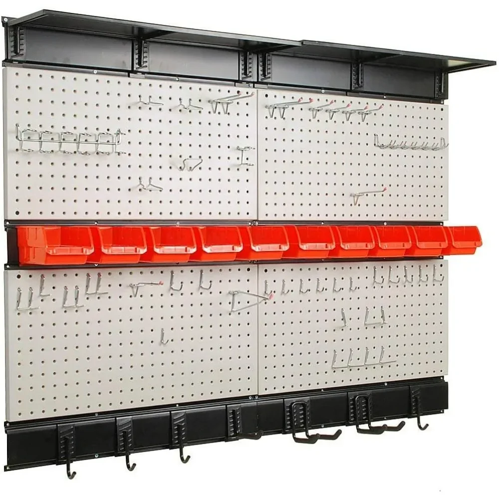 

Ultrawall Pegboard Wall Organizer, 48X 36 inch for Garage Storage with Hooks, Storage Bins, Tool Panel Organizer