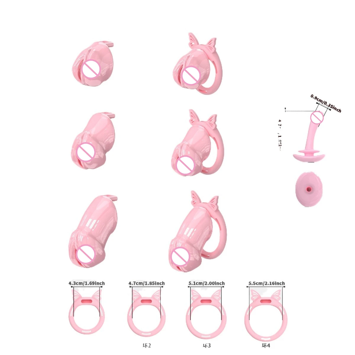 Cobra chastity lock silicone ring CB lock penis lock SM chastity device gay birdcage crossdressing training suitable FLR