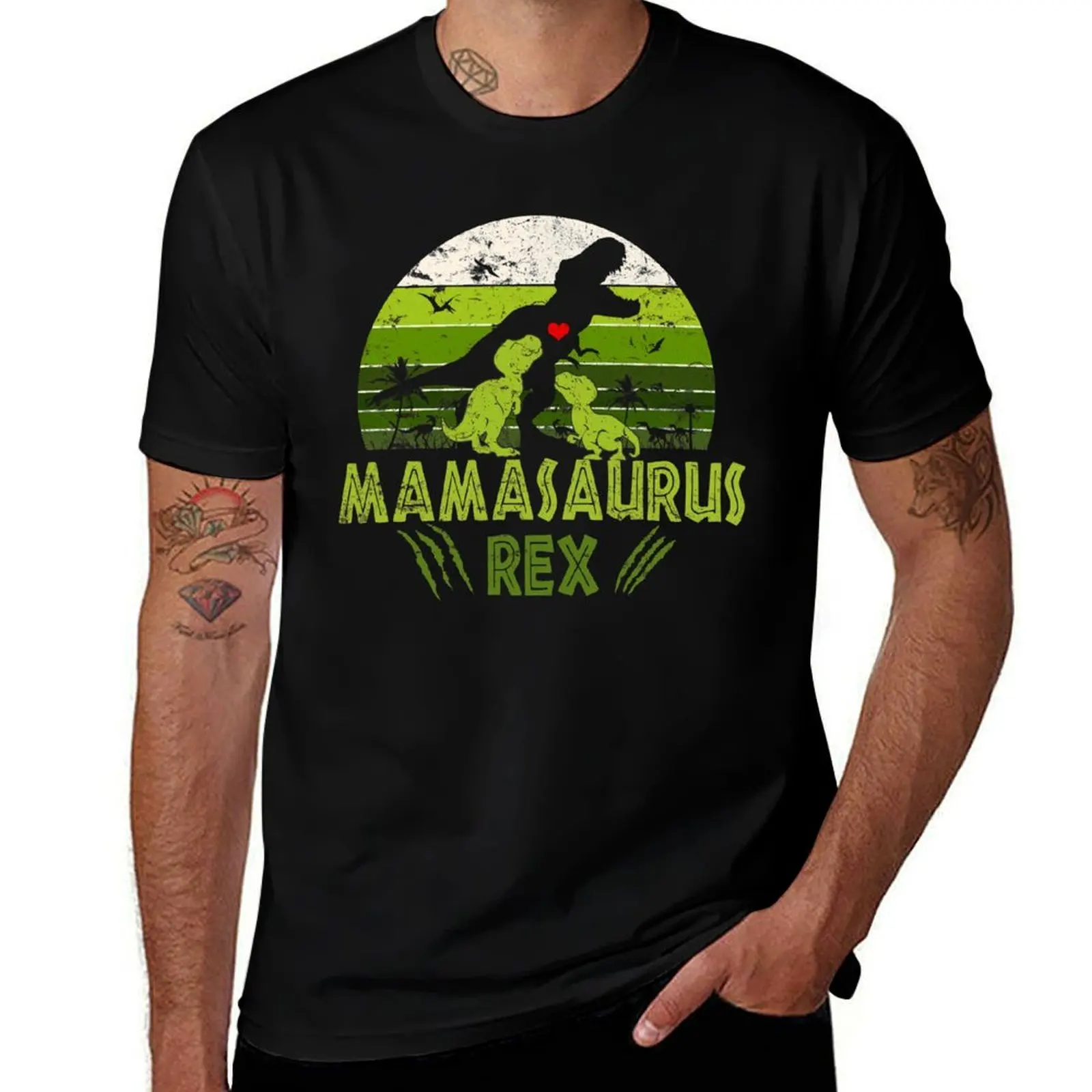 Mamasaurus Rex T-Shirt Dry Fit Running Short Sleeve Top