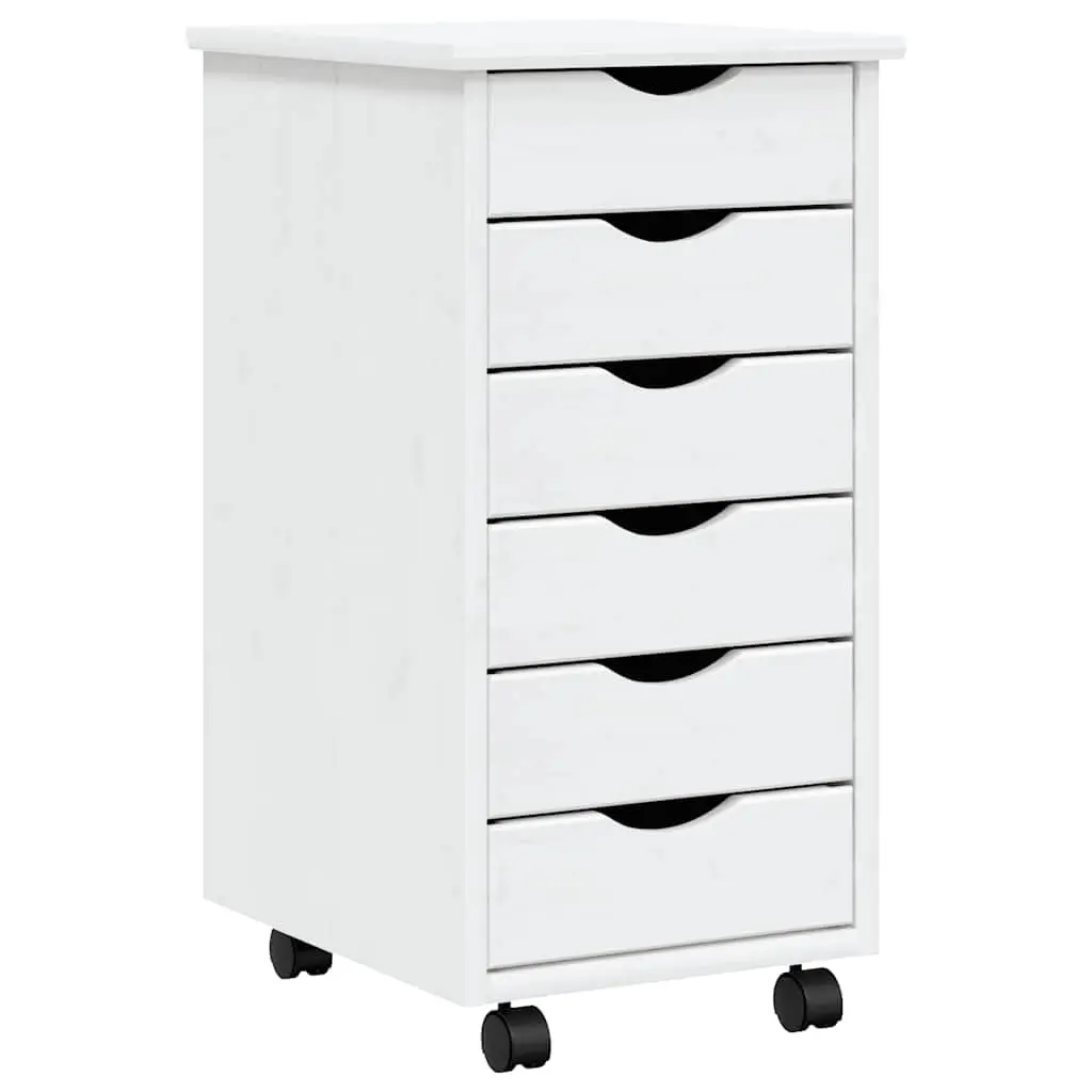 

6-Drawer Chest, Solid Pine Wood Mobile File Cabinet, Storage Cabinet On Wheels, Chest Of Drawers For Home, Customized