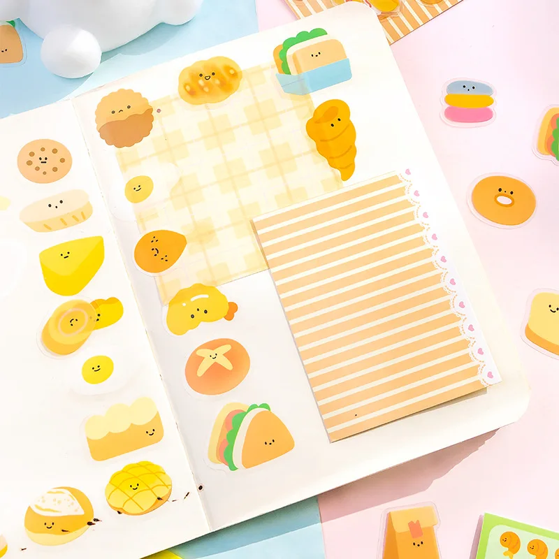 60 قطعة قطع ملصق حزمة التعبير الحيوانات الأليفة ملصق الكورية الكرتون التعبير حساب اليد DIY Gu بطاقة لاصقة تزيين 4 نماذج #2