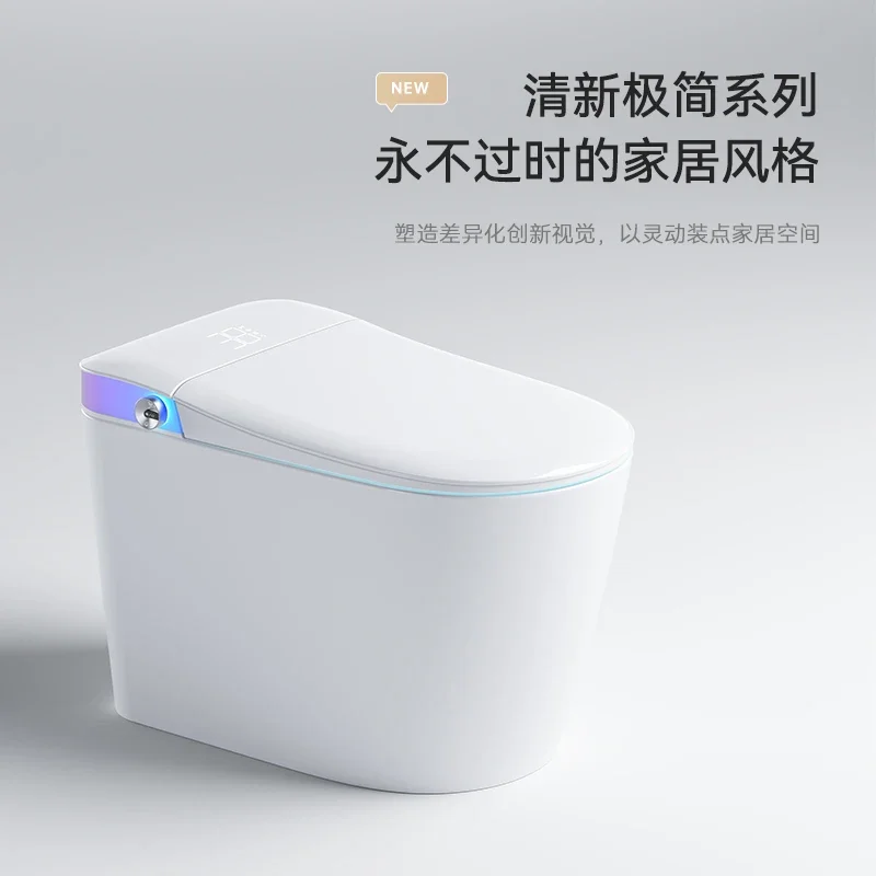 High Quality White HDPE Automatic Dual-Flush Toilet Bowl Smart Wall Hung Concealed Cistern Remote Control Bidet Function P-Trap