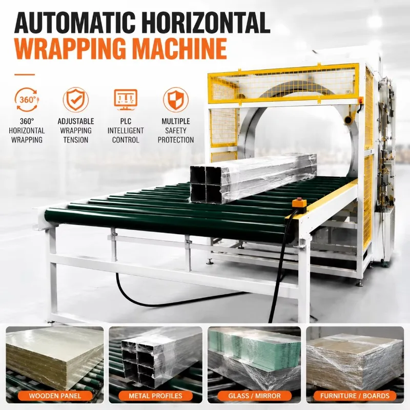 Horizontal Stretch Film Orbital Wrapper Machine Flow Wapping/Packing Machine Customize