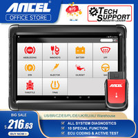 Ancel X6 OBD2 Automotive Scanner Professional ABS SRS Oil EPB BMS Reset All System Bluetooth ODB OBD 2 Car Diagnostic Scan Tools