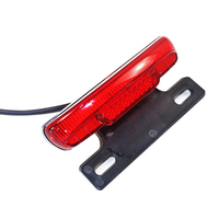 E-bike Rear LED Tail Light Safety Warning- Rear Lamp For Electric Bicycle Waterproof Night Cycling Accessories