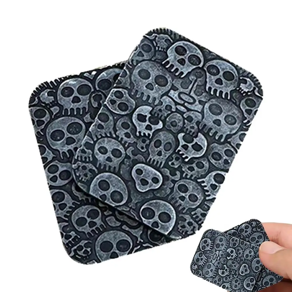 

Stainless Steel Metal Skull Poker Magnetic Slider Push Card Novelty Toys Fun Relieve Stress Anxiety Christmas Birthday Gift