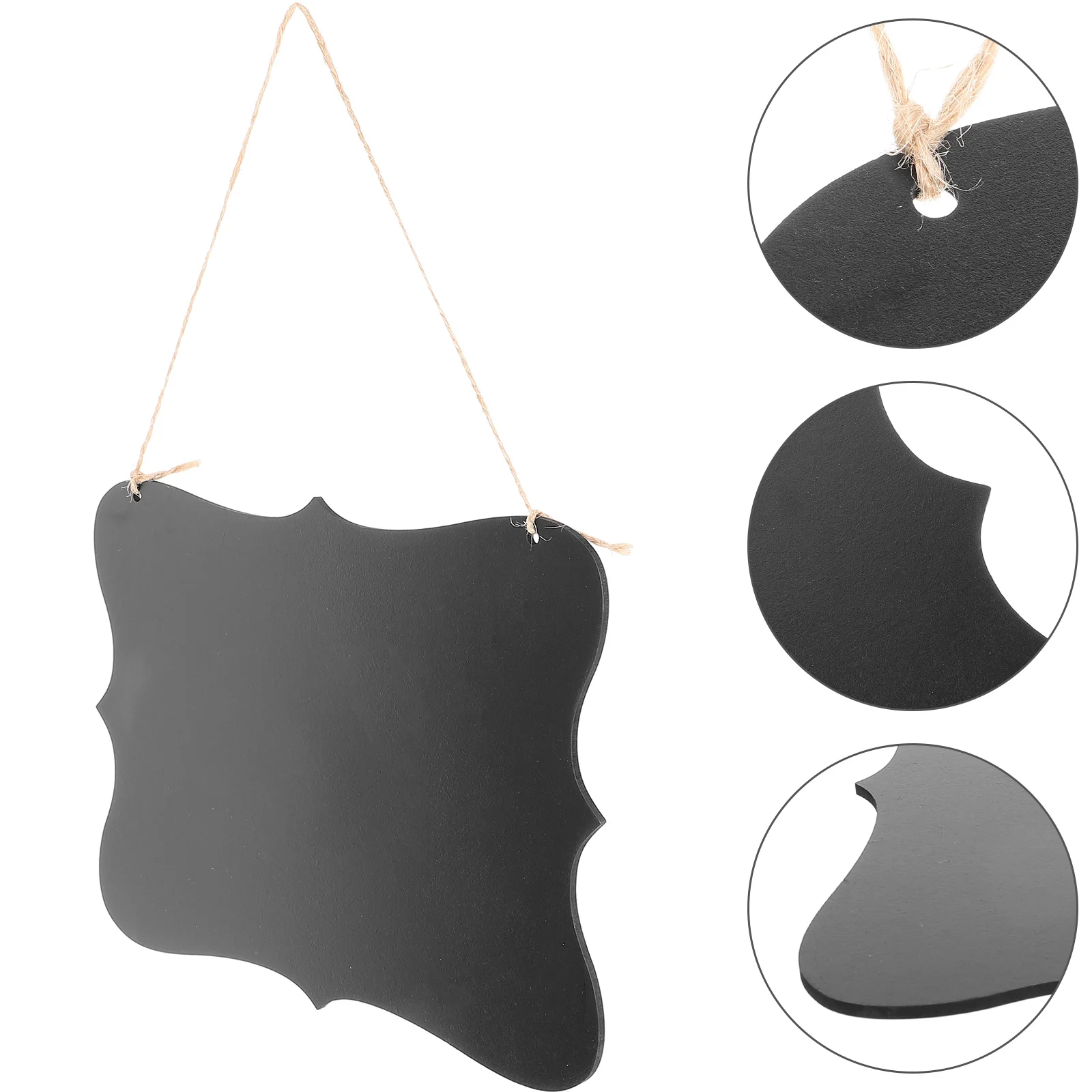 Message Board Display Hanging Blackboard Double-sided Wall Decor Sign The Chalkboard