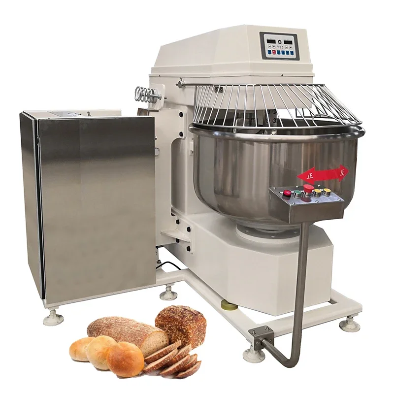 for Industrial automatic dumping spiral dough mixer 50kg 160kg 200kg Amasadora Para De Pan Spiral Mixer Dough Mixer With Lifter