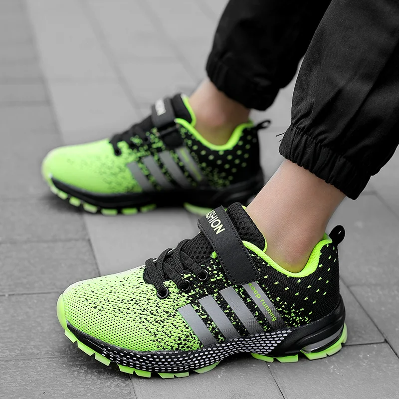 Детские кроссовки, уличные дышащие детские кроссовки, спортивная обувь на четыре сезона, детские кроссовки, школьная обувь для прогулок для мальчиков